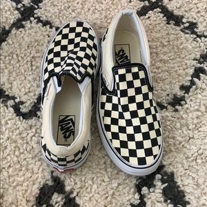 Checkered Vans. Size 7.5